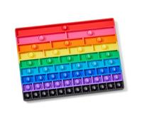 Learning Resources Popper Sensoriel à Bulles de Fractions Arc-en-ciel, Apprentissage des Maths, Éducation Pratiques, Compréhension Visuelle des Fractions Équivalentes, Cadeau Garçons et Filles 8 9 Ans