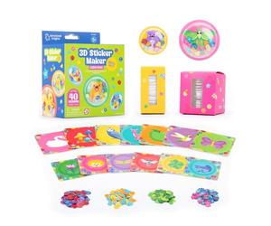 Learning Resources Recharge Sticker Maker 3D Jardin, Kit Créatif Enfant, Créer Autocollants, Activité Manuelle sans Colle, Machine Compatible, 5 Ans+