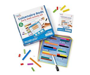 Learning Resources Réglettes Cuisenaire, kit d'activités mathématiques, Objets de Manipulation école élémentaire, réglettes de nombres Cuisenaire, Placer des valeurs, ressources de s 5 Ans
