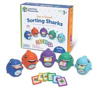 Learning Resources Say-a-Sound Sorting Sharks - Sensibilisation phonémique, matériel pédagogique ESL, Sons de Lettres pour la Maternelle, Outils d'orthophonie, Cartes Flash phoniques