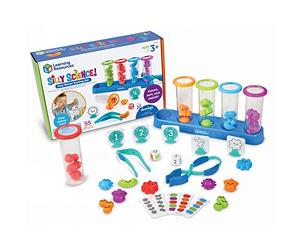 Learning Resources Science Farfelue, Jeu de Tri et Motricité Fine dès 3 Ans | Triez les microbes avec les pinces pour explorer les couleurs, formes et nombres tout en développant la motricité fine