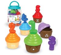 Learning Resources Snap-n-Learn Cupcakes pour Compter, Jouets éducatifs, Jouets pour Tout-Petits, activités d'apprentissage Maternelle Petite Section, Jouets Montessori, dès 18 Mois