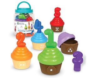 Learning Resources Snap-n-Learn Cupcakes pour Compter, Jouets éducatifs, Jouets pour Tout-Petits, activités d'apprentissage Maternelle Petite Section, Jouets Montessori, dès 18 Mois