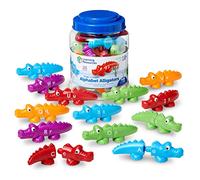 Learning Resources SNAP'N'Learn® Alligators Alphabet Jouet Éducatif, Apprentissage Lettres, Jeu Préscolaire, Motricité Fine, 26 Pièces, Âges 1,5-4 Ans