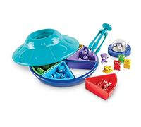 Learning Resources Soucoupe de tri d’extraterrestres, Jeu de tri des Couleurs à partir de 3 Ans, motricité Fine, tri par Motifs, Couleurs et Formes, à partir de 3 Ans