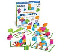 Learning Resources STEM Explorers Brainometry, Jeu de Logique, dès 5 Ans | Résolvez des défis en 2D et 3D pour développer la logique, le raisonnement spatial et la géométrie tout en explorant les STEM