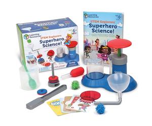Learning Resources STEM Explorers Superhéros de la Science, kit Scientifique Mixte, Comprend 10 expériences, dès 6 Ans