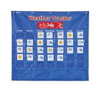 Learning Resources Tableau à Poches de Suivi de la météo, découvrir la météo, Les Essentiels en Classe pour Les Enseignants, ressources de Classe, dès 5 Ans