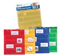 Learning Resources – Tableaux carrés pour tableau à poches – Jeu de 4