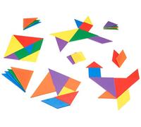 Learning Resources Tangrams de six couleurs (jeu de 42)