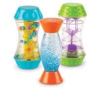 Trio de tubes sensoriels à manipuler de Learning Resources, motricité fine, jouets sensoriels pour les tout-petits, jouets sensoriels pour enfants, jouets à manipuler, tubes sensoriels, à partir de 3 ans