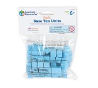 Learning Resources Unités de Base 10 en Plastique rainuré (Jeu de 100)