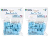 Learning Resources Unités de Base 10 en Plastique rainuré (Jeu de 100) (Lot de 2)