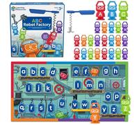 Learning Resources Usine Robot ABC Jeu Éducatif Jouet Apprendre l'anglais | Apprentissage Lettres & Phonétique, Motricité Fine, Jeu Maternelle, 3 ans+