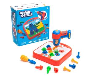 Learning Ressources Alphabet et Chiffres avec Visseuse Enfant, Dès 3 Ans | Formez les lettres et chiffres en vissant des boulons colorés pour apprendre l’alphabet et les premières notions de calcul