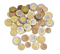 Learning Resources – Jeu éducatif Euro Coins – 100 pièces en plastique, Montessori dès 5 ans