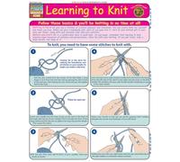 Learning to Knit Quick Study Reference Guide