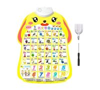 Learning Wall Chart - Interactive Alphabet-Chart Tool, Educational-Poster Gear for Teaching, Fruit-Number Base, Preschool-Learning Kit with Touch-Sensitive Audio, Early-Education Box for Reciting