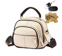 LearnLyrics À Bandoulière En Cuir PU - Fourre-tout De Grande Capacité Pour Femme, De Voyage Polyvalent Avec De Nombreux Compartiments | À Bandoulière Sûr Pour Le Travail, Les Voyages Et La Vie Quo