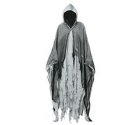 LearnLyrics Cape d'Halloween, au crochet, cape d'Halloween pour adulte, sweat à capuche pour adulte, en lin pour activités à thème, d'Halloween et de jeu de rôle