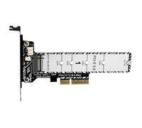 LearnLyrics Carte d'extension de Disque Dur, convertisseur PCIe 5.0 M.2 PC | de données Disque Dur Externe Carte d'extension avec dissipateur Thermique - pour PC, Ordinateur de Bureau