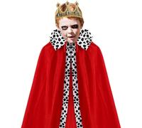 LearnLyrics Costume du Cap Royal - Tenue de couronne de garçons, ensemble de cosplay médiéval | Children Theater Holidation Celebration Wear, Playtime Costume for School Event Halloween Carnival Stag