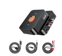 LearnLyrics Émetteur sans fil - Transmission stable stéréo haute fidélité, amplificateur de signal audio à faible latence, adaptateur Plug-and-Play | Hub de lecture de musique de qualité supérieure