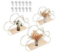 LearnLyrics Étagères flottantes murales | Étagères flottantes Cloud pour chambre à coucher | Lot de 3 étagères modernes pour afficher les objets de décoration de la maison, organisation et stockage de