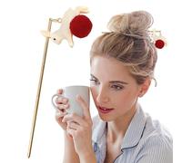 LearnLyrics Fusils à cheveux pour femmes, cheveux en métal | FOURCHE À CHEVEUX ALLAY avec pendentif,Porte en sandwich élégante de 5,7 pouces, épingles à cheveux décoratives pour un usage quotidien