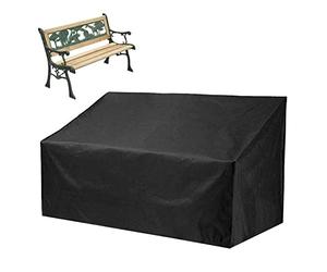 LearnLyrics Housse de Banc d'Extérieur en Tissu Oxford - Imperméable et Résistante aux Déchirures pour Banc de Jardin, Canapés et Autres Meubles