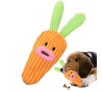 LearnLyrics Jouet en Peluche Chien - Carotte en Peluche Interactive De Pâques | Jouets Mignons Distributeur De Nourriture pour Chiot - pour Chiot Petit et Moyen Usage Intérieur Extérieur Jardin Cour