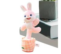 LearnLyrics Jouet interactif - Animal en Peluche âne Vache Musicale, Chantant des lumières dansantes | Compagnon Amusant pour Les Jeux d' à la Maison et en Vacances