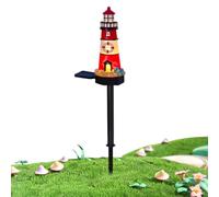 LearnLyrics Lampes solaires d'extérieur | Lampe d'allée design tour de guet - Décoration lumineuse étanche pour cour, jardin, porche, tonnelle, piscine, allée, balcon, clôture, paysage, terrasse