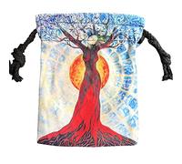 LearnLyrics Lot de 10 Sacs de Tarot avec Motifs d'arbre, Porte-Cartes de Tarot, Sac à Bijoux, Sac à Bijoux pour Les Amateurs de Tarot, psychologues
