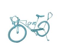 LearnLyrics Ornement de modèle de vélo, échelle de modèle de vélo | Modèle d'amour miniature en aluminium, décoration de table, figurine en métal, modèle de vélo, décoration de bureau, décoration de