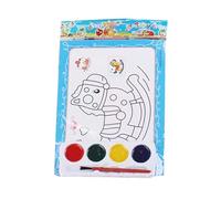 LearnLyrics Peinture aquarelle pour enfants - Bloc d'art aquarelle | Bloc de papier aquarelle éducatif, peinture créative à l'eau pour enfants, salle de classe, fournitures d'anniversaire à la maison