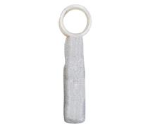 LearnLyrics Sac à vin en strass, filet élastique, sac d'isolation pour bouteille d'eau | 750 ml réutilisable protecteur de vin, multi-usages, sac tissé à la main pour voyage, mariage, anniversaire, a,