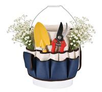LearnLyrics Sac de Jardin,Organisateur Seau Oxford Porte-Sac À Main - Sac Fourre-Tout de Jardin avec Base Épaissie et Poignées Confortables | pour Bricoleurs, Menuiserie, Intérieur, Extérieur, Maison