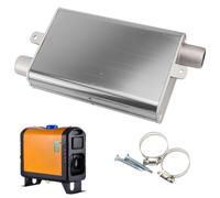 LearnLyrics Silencieux Du Générateur, Silencieux De Voiture Amélioré 24 Mm En Alliage D'aluminium Chauffage, Accessoires De Silencieux Chauffés À L'air Pour Le Chauffage De Passion