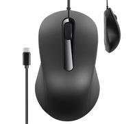LearnLyrics Souris Filaire,Souris PC avec Câble | Accessoire de Jeu Ergonomique Antidérapante Plug-and-Play Bureau Maison Bureau École