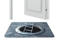 LearnLyrics Tapis Effet Trou 3D | Paillasson Anti-Dérapant Piège,Tapis 3D Design sans à Illusion Optique,pour Salon Chambre Cuisine Salle de Bain Intérieur Extérieur Entrée Escalier Terrasse