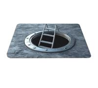 LearnLyrics Tapis Illusion d'Optique,Paillasson Anti-Dérapant Piège | Tapis 3D Design sans à Illusion Optique - pour Salon Chambre Cuisine Salle de Bain Intérieur Extérieur Entrée Escalier Terrasse