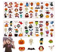 LearnLyrics Tatouages Halloween Tatouages Temporaires Pour Les Halloween Tatouage Halloween Tatouage Lueur Dans Le Noir Halloween Citrouille D'Halloween - Tatouage D'autocollant Imperméable