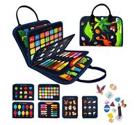 LearnToy Montessori Busy Board pour Enfants 1 2 3 4 Ans - Jouets Sensoriels pour Enfants 1-3 Ans - Livre d'Activités de Voyage pour Tout-Petits - Jouets Éducatifs pour Garçons et Filles