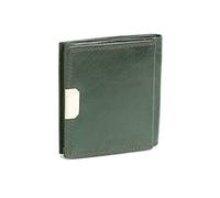 LEAS Modèle VIENNE portemonnaie particulier en cuir de vachette, fabrication façon « viennoise », avec compartiment pour la monnaie carré typique, vert Special Edition''