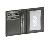 LEAS Porte-cartes sécurisé Protection RFID Blocage, cuir véritable, noir Card-Collection''