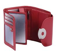 LEAS Portefeuille pour femme avec sécurisé Protection RFID Blocage, cuir véritable, rouge Ladies-Collection''