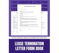 Lease Termination Letter Form Book: 50 Ready-to-Use Templates for Landlords and Property Managers | 8.5 x 11 in.