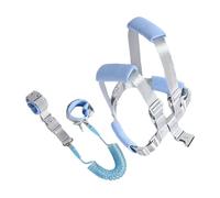 Leash Harness- PU Polyester 3D Breathable Mesh Fabric | 3-en-1 Glow-in-the-Dark Anti-Lost Wrist Link For Outdoor Safety| Walking Harness Anti-Falls