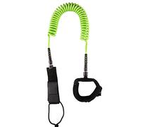 Leash Paddle de Surf,10 Pieds 7mm TPU Surfant Cordon Enroulé Planche,Corde de Jambe Rembourrée Avec Sangle Cheville,Doubles Pivots Acier Inoxydable et Triple Économiseur Rail,Pour Toutes Planches Surf